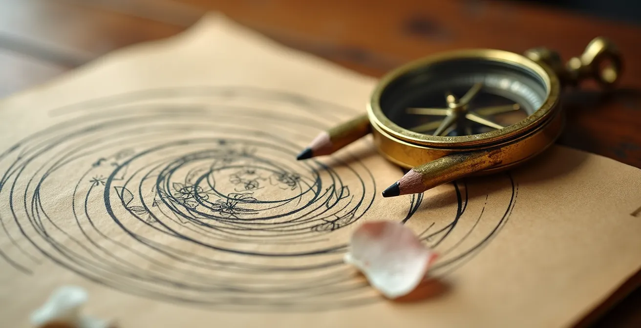 Macro shot of financial growth charts and calculation tools on desk
