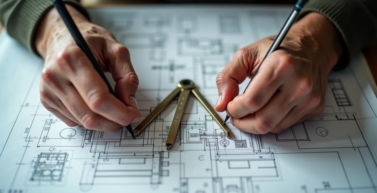 Boomer architect and Gen Z implementer collaborating on project planning