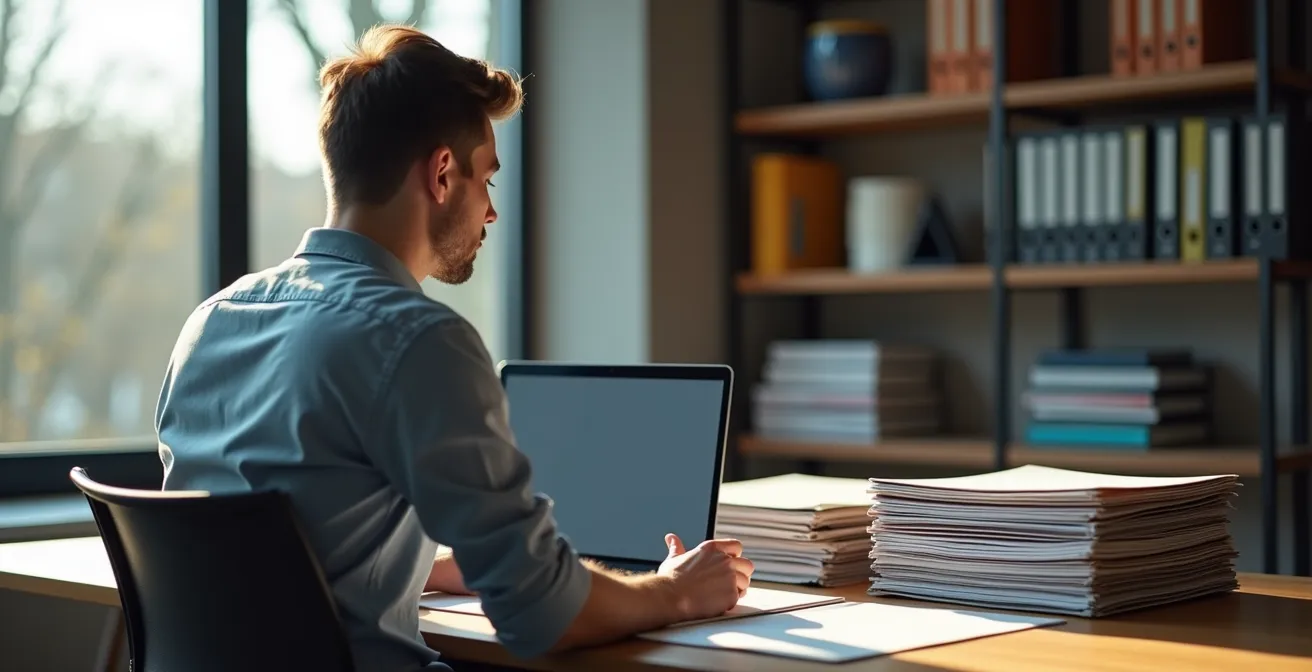 Business owner maintaining separate accounts and documentation for LLC liability protection