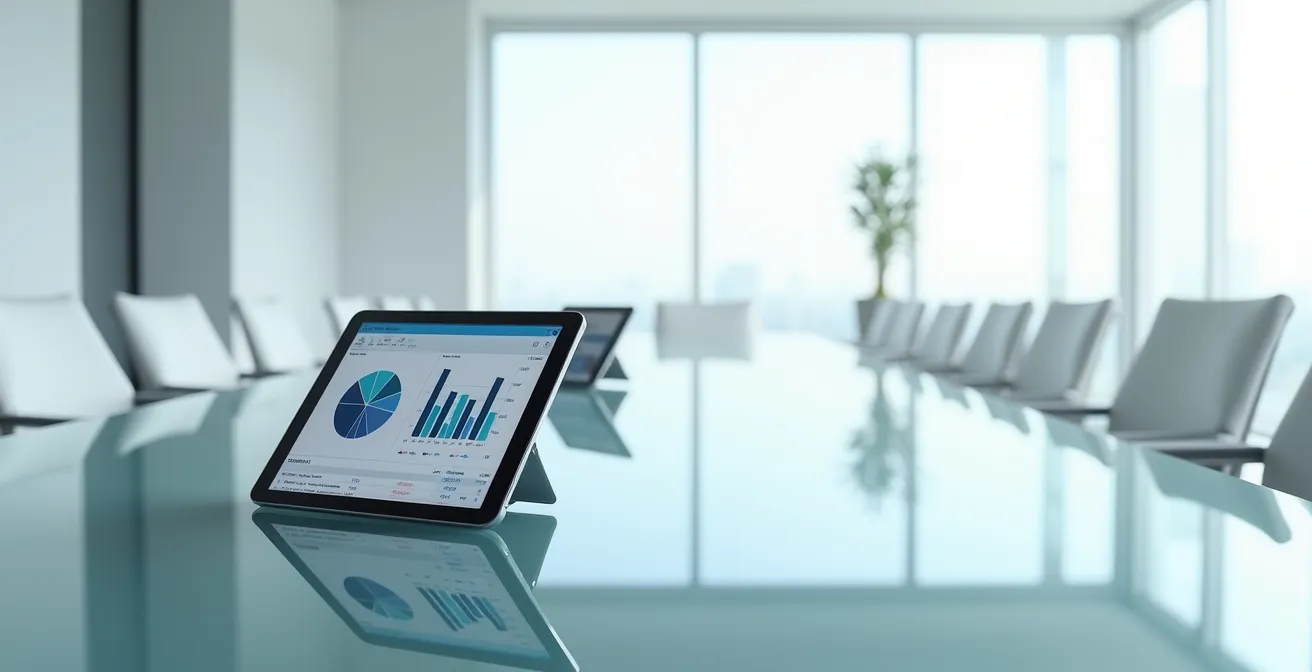 Visual comparison of strategic governance metrics versus operational KPIs for board meetings