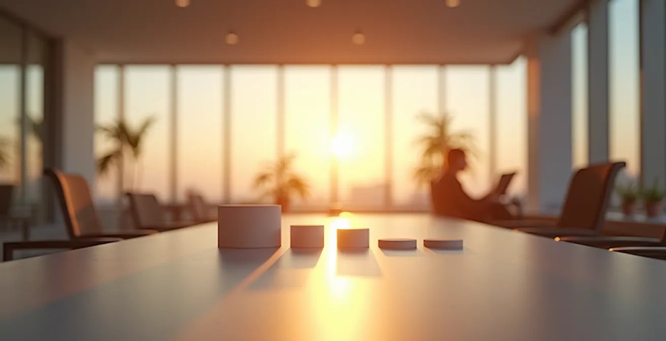 Abstract visualization of accelerated financial workflow with time elements